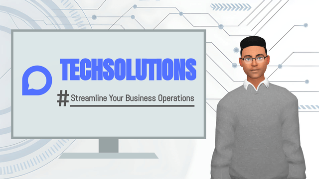 TechSolutions Demo Slide animation template