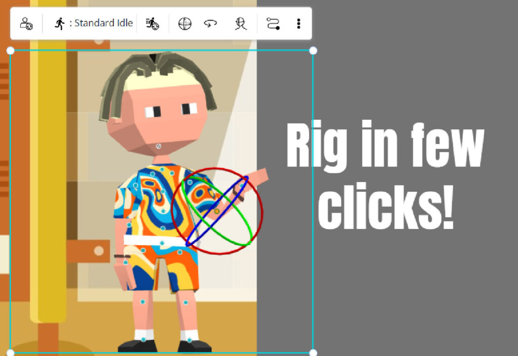  3D character rigging in few clicks - AniFuzion